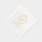 Elegant Golf Victoriaans Floral Lijst Folie Servetten (Rechts)