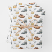 Elegant Golfer Inpakpapier Vel (In situ)