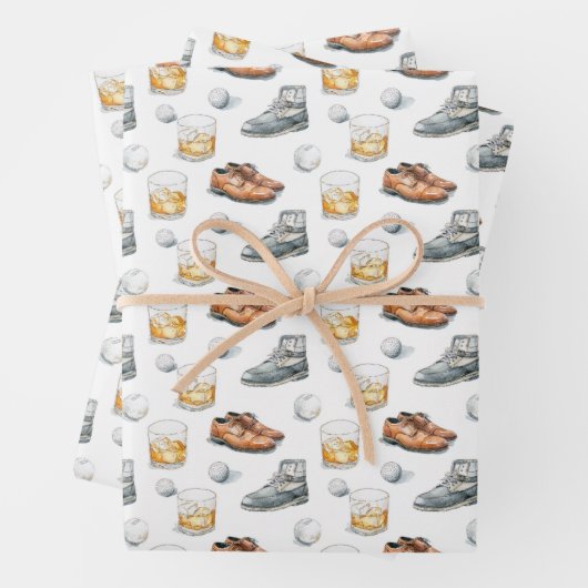 Elegant Golfer Inpakpapier Vel (In situ)