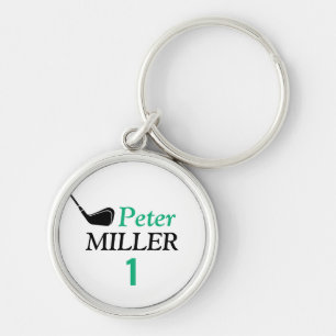 elegant golfer name sleutelhanger