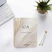 Elegant, golven, monogram planner
