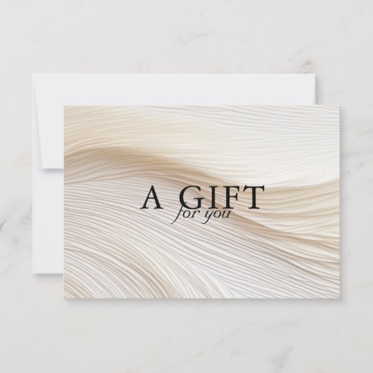 Elegant, golven, salon, cadeaubon (Voorkant)