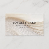 Elegant, Golven, Salon, Loyaliteit Visitekaartje (Voorkant)