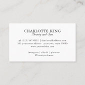 Elegant, Golven, Salon, Loyaliteit Visitekaartje (Achterkant)