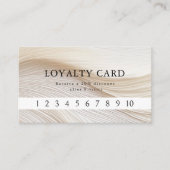 Elegant, Golven, Salon, Loyaliteit Visitekaartje (Voorkant)
