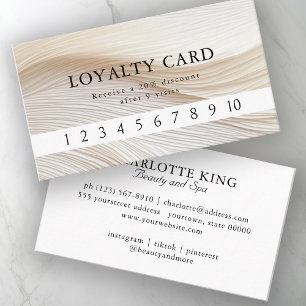 Elegant, Golven, Salon, Loyaliteit Visitekaartje