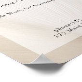 Elegant, Golven, Salon, Prijslijst Poster (Hoek)