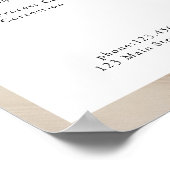 Elegant, Golven, Salon, Prijslijst Poster (Hoek)