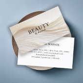 Elegant, golven, salon, visitekaartje