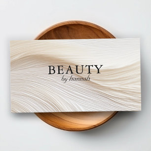 Elegant, golven, salon, visitekaartje