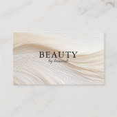 Elegant, golven, salon, visitekaartje (Voorkant)