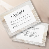 Elegant, golven, salon, voucher, cadeaubon