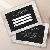 Elegant, golven, salon, voucher, cadeaubon