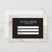 Elegant, golven, salon, voucher, cadeaubon (Voorkant)