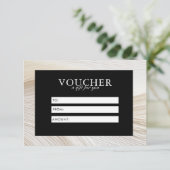 Elegant, golven, salon, voucher, cadeaubon (Staand voorkant)