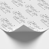 Elegant Goodbye Miss Hallo Mrs Vrijgezellenfeest Cadeaupapier (Hoek)