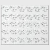 Elegant Goodbye Miss Hallo Mrs Vrijgezellenfeest Cadeaupapier (Vlak)