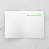 Elegant Goose Happy Birthday Kaart (Binnen)