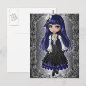 Elegant Gothic Aristocrat Briefkaart (Voorkant / Achterkant)