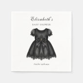 Elegant Gothic Baby Shower  Servet (Voorkant)