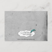 Elegant Gothic Bat Lace Posh Wedding Insert Informatiekaartje (Achterkant)