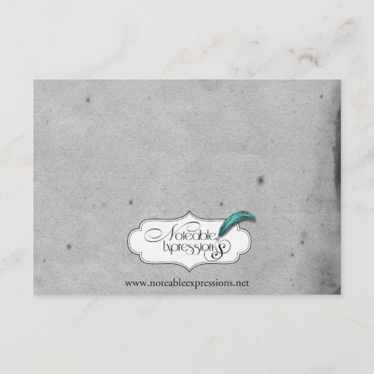 Elegant Gothic Bat Lace Posh Wedding Insert Informatiekaartje (Achterkant)