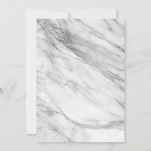 Elegant Gothic Black Floral Wedding Kaart (Achterkant)