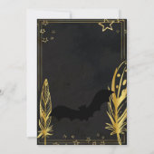 Elegant Gothic  bloemen, behalve de datum I Kaart (Achterkant)