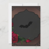 Elegant Gothic bruiloft behalve de datum Uitnodigi Kaart (Achterkant)