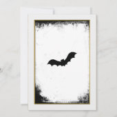 Elegant Gothic bruiloft behalve de datum Uitnodigi Kaart (Achterkant)