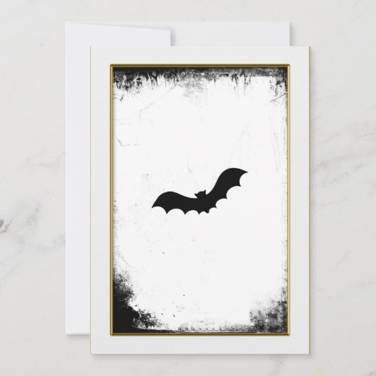 Elegant Gothic bruiloft behalve de datum Uitnodigi Kaart (Achterkant)