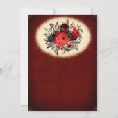 Elegant Gothic bruiloft behalve de datum Uitnodigi Kaart (Achterkant)