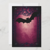 Elegant Gothic bruiloft behalve de datum Uitnodigi Kaart (Achterkant)