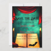 Elegant Gothic bruiloft behalve de datum Uitnodigi Kaart (Voorkant)