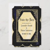 Elegant Gothic bruiloft behalve de datum Uitnodigi Kaart (Voorkant)