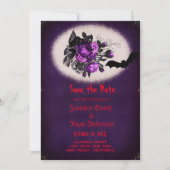 Elegant Gothic bruiloft behalve de datum Uitnodigi Kaart (Voorkant)