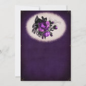 Elegant Gothic bruiloft behalve de datum Uitnodigi Kaart (Achterkant)