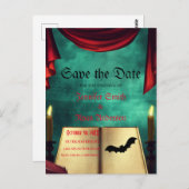 Elegant Gothic bruiloft met uitzondering van de da Briefkaart (Voorkant / Achterkant)