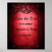 Elegant Gothic bruiloft met uitzondering van de da Poster (Voorkant)