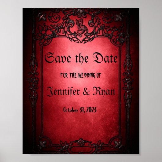 Elegant Gothic bruiloft met uitzondering van de da Poster (Voorkant)