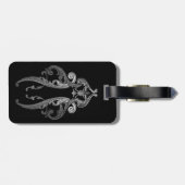 Elegant  Gothic design Bagagelabel (Achterkant horizontaal)