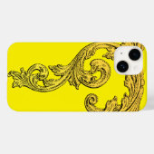Elegant Gothic Design in Gold iPhone 7 Hoesje (Achterkant (horizontaal))