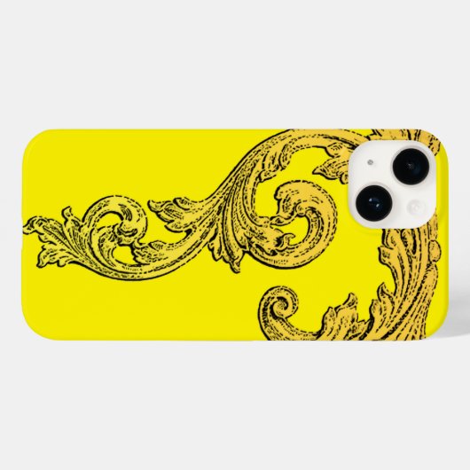 Elegant Gothic Design in Gold iPhone 7 Hoesje (Achterkant (horizontaal))