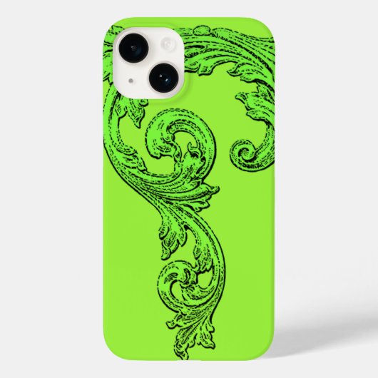 Elegant Gothic Design in Green iPhone 7 Hoesje (Achterkant)