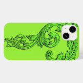 Elegant Gothic Design in Green iPhone 7 Hoesje (Achterkant (horizontaal))