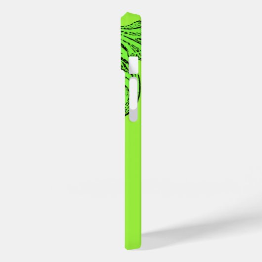 Elegant Gothic Design in Green iPhone 7 Hoesje (Achterkant / Links)