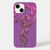 Elegant Gothic Design in Paars iPhone 7 Hoesje (Achterkant)