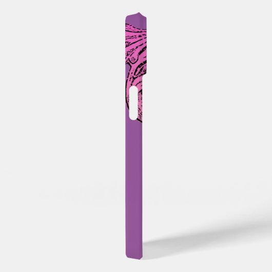 Elegant Gothic Design in Paarse iPhone 6 Hoesje (Achterkant / Rechts)