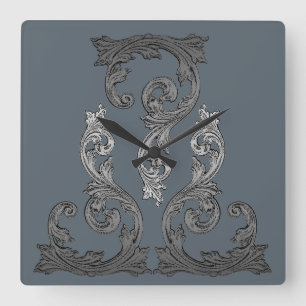 Elegant Gothic design Vierkante Klok