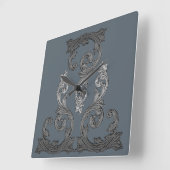 Elegant  Gothic design Vierkante Klok (Hoek)